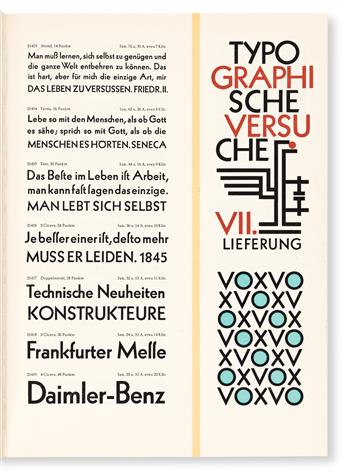 [SPECIMEN BOOK — VARIOUS TYPE DESIGNERS]. Klingspor-Schriften. Offenbach: Gebrüder Klingspor, 1951.